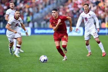 AS Roma 'dan Cristian Volpato, AS Roma ile FC Torino arasında 13 Kasım 2022' de İtalya 'nın başkenti Roma' da oynanan karşılaşmada görülüyor. - Fotoğraf: Gennaro Masi / LiveMedi