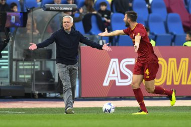 A.S. Roma 'dan Jose Mourinho, A.S. Roma ve Torino F.C. arasındaki Serie A Şampiyonası' nın 15. gününde 13 Kasım 2022 'de Roma, İtalya' daki Stadio Olimpico 'da. - Fotoğraf: Domenico Cippitelli / LiveMedi