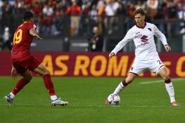 Torino FC 'den Mergim Vojvoda. Serie A Şampiyonası 'nın 15. gününde A.S. Roma ve Torino F.C. 13 Kasım 2022 'de Roma, İtalya' daki Stadio Olimpico 'da. - Fotoğraf: Domenico Cippitelli / LiveMedi