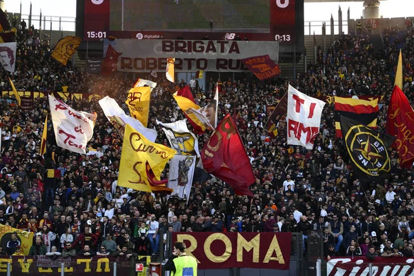 Roma Fãs Durante Décimo Quinto Dia Campeonato Série Entre Roma — Fotografia de Stock