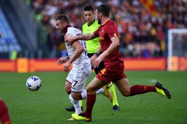 Serie A maçında FC Torino takımından Karol Linetty, 13 Kasım 2022 'de İtalya' nın başkenti Roma 'da AS Roma ile FC Torino arasında oynanan karşılaşmada. - Fotoğraf: Gennaro Masi / LiveMedi