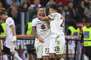 Torino F.C. 'den Karol Linetty. Serie A Şampiyonası 'nın 15. gününde A.S. Roma ve Torino F.C. 13 Kasım 2022 'de Roma, İtalya' daki Stadio Olimpico 'da. - Fotoğraf: Domenico Cippitelli / LiveMedi