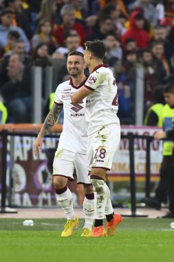 Torino F.C. 'den Karol Linetty. Serie A Şampiyonası 'nın 15. gününde A.S. Roma ve Torino F.C. 13 Kasım 2022 'de Roma, İtalya' daki Stadio Olimpico 'da. - Fotoğraf: Domenico Cippitelli / LiveMedi