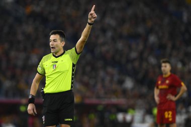 Hakem Antonio Rapuano, A.S. Roma ve Torino F.C. arasındaki Serie A Şampiyonası 'nın 15. gününde 13 Kasım 2022 'de Roma, İtalya' daki Stadio Olimpico 'da. - Fotoğraf: Domenico Cippitelli / LiveMedi