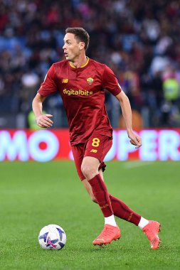 AS Roma takımından Nemanja Matiç, AS Roma ile FC Torino arasında 13 Kasım 2022 'de İtalya' nın başkenti Roma 'da oynanan karşılaşmada görülüyor. - Fotoğraf: Gennaro Masi / LiveMedi