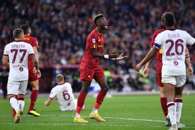 Serie A maçında AS Roma 'dan Tammy Abraham ile FC Torino arasında 13 Kasım 2022' de İtalya 'nın başkenti Roma' da oynanan Stadio Olimpico 'da oynanan karşılaşmada görülüyor. - Fotoğraf: Gennaro Masi / LiveMedi