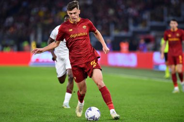 AS Roma takımından Tahiroviç Benjamin, AS Roma ile FC Torino arasında 13 Kasım 2022 'de İtalya' nın başkenti Roma 'da oynanan karşılaşmada görülüyor. - Fotoğraf: Gennaro Masi / LiveMedi