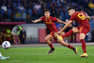AS Roma 'dan Stephan El Shaarawy, AS Roma ile FC Torino arasında 13 Kasım 2022' de İtalya 'nın başkenti Roma' da oynanan karşılaşmada görülüyor. - Fotoğraf: Gennaro Masi / LiveMedi