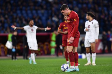 AS Roma takımından Andrea Belotti, 13 Kasım 2022 'de İtalya' nın başkenti Roma 'da AS Roma ve FC Torino arasında oynanan karşılaşmada görülüyor. - Fotoğraf: Gennaro Masi / LiveMedi