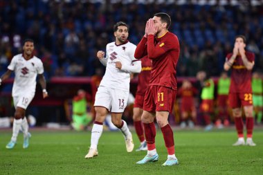 AS Roma takımından Andrea Belotti, 13 Kasım 2022 'de İtalya' nın başkenti Roma 'da AS Roma ve FC Torino arasında oynanan karşılaşmada görülüyor. - Fotoğraf: Gennaro Masi / LiveMedi