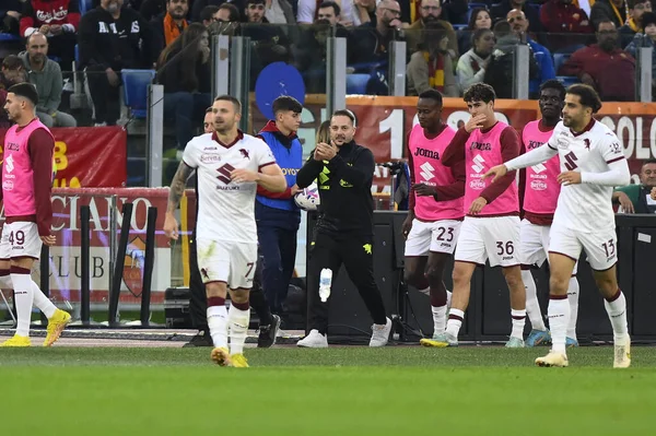 Torino F.C. 'den Karol Linetty. Serie A Şampiyonası 'nın 15. gününde A.S. Roma ve Torino F.C. 13 Kasım 2022 'de Roma, İtalya' daki Stadio Olimpico 'da. - Fotoğraf: Domenico Cippitelli / LiveMedi