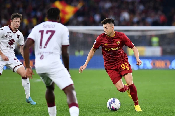 AS Roma 'dan Stephan El Shaarawy, AS Roma ile FC Torino arasında 13 Kasım 2022' de İtalya 'nın başkenti Roma' da oynanan karşılaşmada görülüyor. - Fotoğraf: Gennaro Masi / LiveMedi