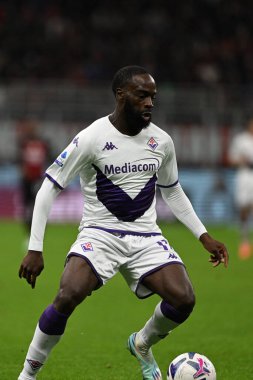 Acf Fiorentina takımından Jonathan Ikone, İtalya 'nın Milano şehrindeki Giuseppe Meazza San Siro Stadyumu' nda 13 Kasım 2022 tarihinde AC Milan ile ACF Fiorentina arasında oynanan İtalyan Serie A tootball maçında. Fotoğraf: Tiziano Ballabio - Fotoğraf: Tiziano Ballabio / LiveMedi