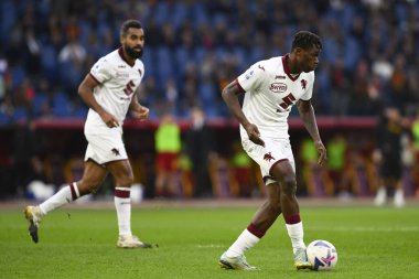 Torino F.C. 'den Wilfried Singo. Serie A Şampiyonası 'nın 15. gününde A.S. Roma ve Torino F.C. 13 Kasım 2022 'de Roma, İtalya' daki Stadio Olimpico 'da. - Fotoğraf: Domenico Cippitelli / LiveMedi
