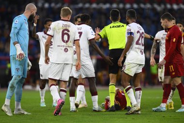 Hakem Antonio Rapuano, A.S. Roma ve Torino F.C. arasındaki Serie A Şampiyonası 'nın 15. gününde 13 Kasım 2022 'de Roma, İtalya' daki Stadio Olimpico 'da. - Fotoğraf: Domenico Cippitelli / LiveMedi