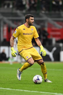 Acf Fiorentina takımından Pietro Terracciano, İtalya 'nın Milano şehrindeki Giuseppe Meazza San Siro Stadyumu' nda 13 Kasım 2022 tarihinde AC Milan ile ACF Fiorentina arasında oynanan maçta. Fotoğraf: Tiziano Ballabio - Fotoğraf: Tiziano Ballabio / Canlı