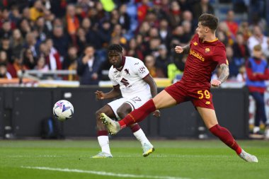 Torino F.C. 'den Wilfried Singo. Serie A Şampiyonası 'nın 15. gününde A.S. Roma ve Torino F.C. 13 Kasım 2022 'de Roma, İtalya' daki Stadio Olimpico 'da. - Fotoğraf: Domenico Cippitelli / LiveMedi