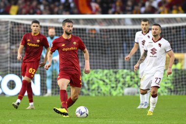 A.S. Roma 'dan Bryan Cristante, A.S. Roman ve Torino F.C. arasındaki Serie A Şampiyonası' nın 15. gününde 13 Kasım 2022 'de Roma, İtalya' daki Stadio Olimpico 'da. - Fotoğraf: Domenico Cippitelli / LiveMedi