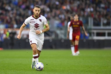 Torino F.C. 'den Nikola Vlasiç Serie A Şampiyonası 'nın 15. gününde A.S. Roma ve Torino F.C. 13 Kasım 2022 'de Roma, İtalya' daki Stadio Olimpico 'da. - Fotoğraf: Domenico Cippitelli / LiveMedi