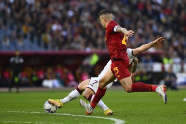 Torino F.C. 'den Karol Linetty. Serie A Şampiyonası 'nın 15. gününde A.S. Roma ve Torino F.C. 13 Kasım 2022 'de Roma, İtalya' daki Stadio Olimpico 'da. - Fotoğraf: Domenico Cippitelli / LiveMedi