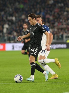 Nicola 'nın Fagioli' si (Juventus FC) İtalya 'nın Torino kentindeki Allianz Stadyumu' nda oynanan Juventus FC-SS Lazio maçı sırasında eylem halindeydi.