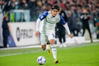 İtalyan Serie A sırasında Ss Lazio 'dan Luka Romero, 13 Kasım 2022 tarihinde Juventus Fc ve Ss Lazio arasında İtalya' daki Allianz Stadyumu 'nda oynanan futbol maçı: Nderim Kaceli / LiveMedi