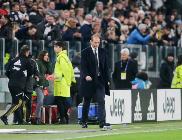 Coach Massimiliano Allegri Juventus Italian Serie Football Match Juventus Lazio — стокове фото