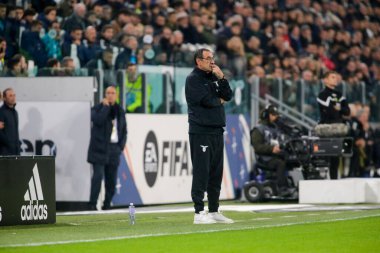 Ss Lazio takımının teknik direktörü Maurizio Sarri, İtalya Serie A sırasında Juventus Fc ve Ss Lazio arasında 13 Kasım 2022 'de Torino' daki Allianz Stadyumu 'nda oynanan futbol karşılaşmasında Nderim Kaceli - Fotoğraf: Nderim Kaceli / LiveMedi