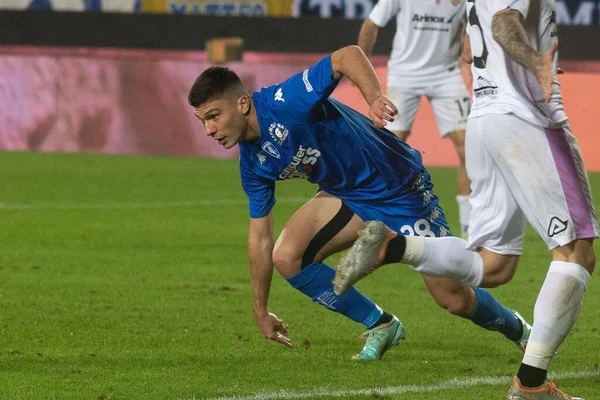 stock image Cambiaghi Nicolo Empoli celebrates a gol 1-0  during  italian soccer Serie A match Empoli FC vs US Cremonese at the Carlo Castellani stadium in Empoli, Italy, November 11, 2022 - Credit: Valentina Giannetton