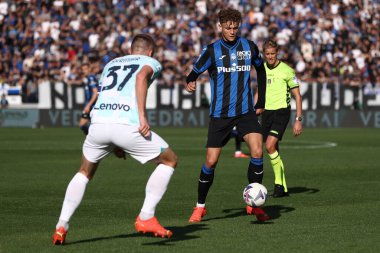Atalanta BC 'den Giorgio Scalvini, İtalya' nın Bergamo kentindeki Gewiss Stadyumu 'nda oynanan Atalanta BC - FC Internazionale maçında 13 Kasım 2022 - Fotoğraf: Francesco Scaccianoc