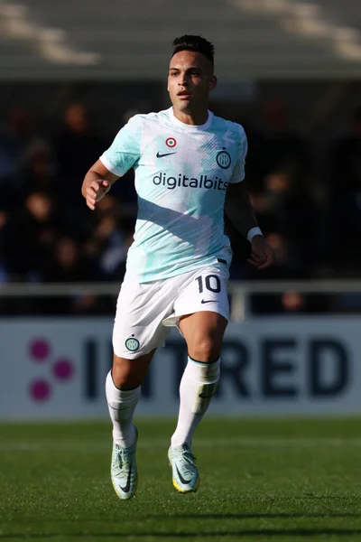 stock image Lautaro Martinez of FC Internazionale looks on   during  italian soccer Serie A match Atalanta BC vs Inter - FC Internazionale at the Gewiss Stadium in Bergamo, Italy, November 13, 2022 - Credit: Francesco Scaccianoc