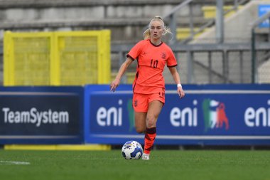 İngiltere 'den Laura Blindkilde Brown 14 Kasım 2022' de İtalya 'nın Roma kentinde Tre Fontane Stadyumu' nda oynanan WU23 ile İngiltere WU23 Uluslararası Dostluk Maçı sırasında WU23 'e katıldı. - Fotoğraf: Domenico Cippitelli / LiveMedi