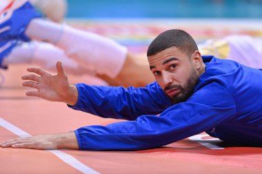 Kuğu Ngapeth (Emma Villas Aubay Siena) voleybol İtalya Serie A Erkekler Süper Ligi Şampiyonası sırasında Emma Villas Aubay Siena, Siena 'daki PalaEstra' da Leo Shoes Modena 'ya karşı, 13 Kasım 2022 - Fotoğraf: Lisa Guglielm