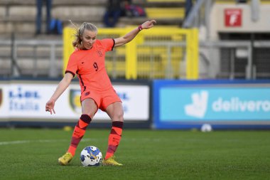 İngiltere 'den Aggie Beever-Jones 14 Kasım 2022' de İtalya 'nın başkenti Roma' da oynanan WU23 ve İngiltere WU23 arasındaki Uluslararası Dostluk Maçı sırasında Tre Fontane Stadyumu 'nda karşılaşmıştır. - Fotoğraf: Domenico Cippitelli / LiveMedi