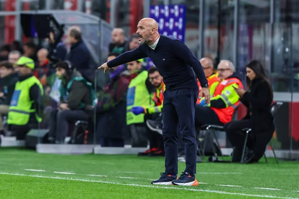 Vincenzo Italiano Hoofd Coach Van Acf Fiorentina Roept Naar Zijn — Stockfoto