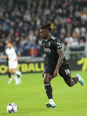 İtalya 'nın Torino şehrindeki Allianz Stadyumu' nda oynanan Juventus FC maçında Moise Kean (Juventus FC) - 13 Kasım 2022 - Claudio Benedett