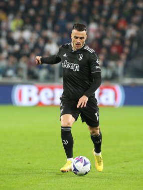 Filip Kostic (Juventus FC) İtalya 'nın Torino kentindeki Allianz Stadyumu' nda oynanan Juventus FC maçında, 13 Kasım 2022 - Fotoğraf: Claudio Benedett
