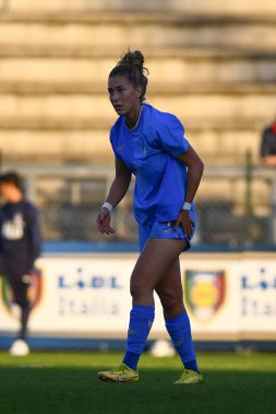 İtalya WU23 ile İngiltere WU23 arasındaki Uluslararası Dostluk Maçı sırasında 14 Kasım 2022 'de İtalya' nın Roma kentinde Tre Fontane Stadyumu 'nda oynandı. - Fotoğraf: Domenico Cippitelli / LiveMedi