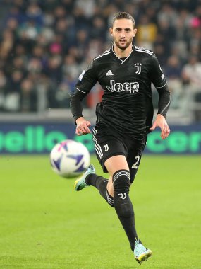 Adrien Rabiot (Juventus FC) İtalya 'nın Torino kentindeki Allianz Stadyumu' nda oynanan Juventus FC maçı sırasında, 13 Kasım 2022 - Fotoğraf: Claudio Benedett