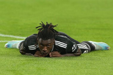 Moise Kean (Juventus FC) İtalya 'nın Torino kentindeki Allianz Stadyumu' nda oynanan Juventus FC-SS Lazio maçı sırasında sahada yalan söyledi.