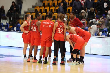 Roche Vendee, Basketbol Avrupa Kadınlar Şampiyonası sırasında Dinamo Sassari W, Sassari 'de Roche Vendee Basket Kulübü' ne karşı, 16 Kasım 2022 - Fotoğraf: Simone Bo
