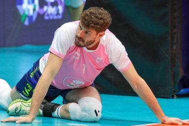 Mossa De Rezende Bruno (Valsa Group Modena) Voleybol CEV Cup Erkekler Modena Volley Ford Levoranta Sastamala 'ya karşı Modena, İtalya' daki Pala Panini 'de, 16 Kasım 2022 - Fotoğraf: Fabio Patami