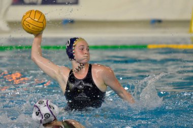 Alice Emily Williams (Orizzonte Catania) Waterpolo 'da İtalyan Serie A1 Kadınlar: Pallanuoto Trieste vs Ekipe Orizzonte, Trieste, İtalya' da 16 Kasım 2022