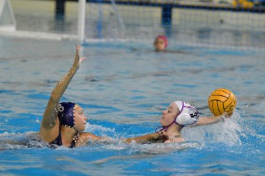 İtalyan Serisi A1 Kadınlar Pallanuoto Trieste-Ekipe Orizzonte maçında Emma De March (Pallanuoto Trieste) - Dafne Bettini (Orizzonte Catania) - 16 Kasım 2022 Trieste, İtalya - Fotoğraf: Marco Todar