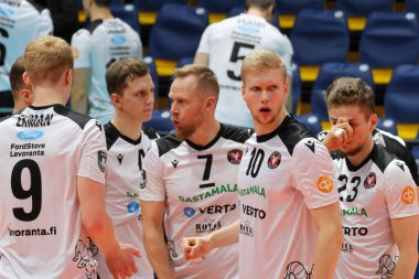 Takım (Ford Levoranta Sastamala) Voleybol CEV Cup Erkekler Modena Volley 'e karşı Ford Levoranta Sastamala, Modena, İtalya' da Pala Panini 'de, 16 Kasım 2022 - Fotoğraf: Fabio Patami