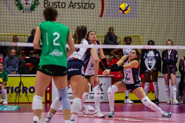 Francesca Villani Reale Mutua Fenera Chieri Acción Durante Partido Voleibol — Foto de Stock