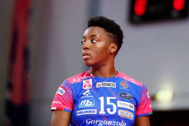 Julia Ituma (Igor Volley Novara) voleybol sırasında İtalyan Serie A1 Kadınlar TrasportiPesanti Casalmaggiore 'ye karşı Igor Gorgonzola Novara Casalmaggiore' da (CR), İtalya, 16 Kasım 2022 - Fotoğraf: Nicholas Russ