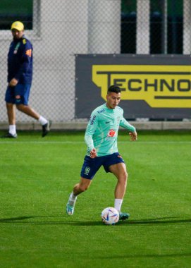 Brezilya Millî Futbol Takımı transferi sırasında Brezilya 'dan Gabriel Martinelli, 2022 Dünya Kupası finalinden önce Katar' da, Juventus Eğitim Merkezi 'nde, 16 Kasım 2022, Torino, İtalya. Fotoğraf: Nderim Kaceli - Fotoğraf: Nderim Kaceli / LiveMedi