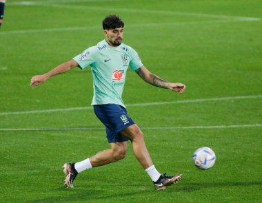Lucas Paqueta Brezilya Millî Futbol Takımı transferi sırasında, 2022 Dünya Kupası finalinden önce Katar 'da Juventus Eğitim Merkezi' nde, 16 Kasım 2022, Torino, İtalya. Fotoğraf: Nderim Kaceli - Fotoğraf: Nderim Kaceli / LiveMedi