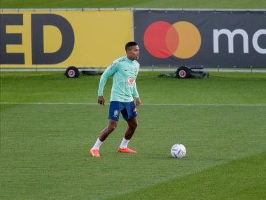 Brezilya Millî Futbol Takımı transferi sırasında Brezilya 'dan Alex Sandro, 2022 Dünya Kupası finalinden önce Katar' da, Juventus Eğitim Merkezi 'nde, 16 Kasım 2022, Torino, İtalya. Fotoğraf: Nderim Kaceli - Fotoğraf: Nderim Kaceli / LiveMedi